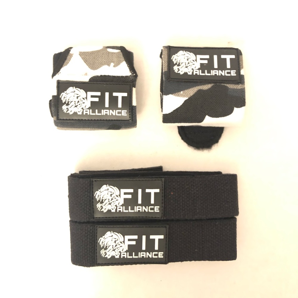 Fit Alliance Camo Wrist Wrap and Strap Combo